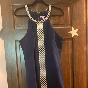 Lilly Pulitzer Navy and Gold Shift